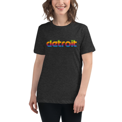 'Detroit' T-Shirt (1980s Pomaceous Computer Parody) | Women's Relaxed Fit