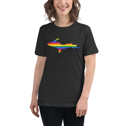 Michigan Upper Peninsula T-Shirt (w/ UP Pride Outline) | Women's Relaxed Fit