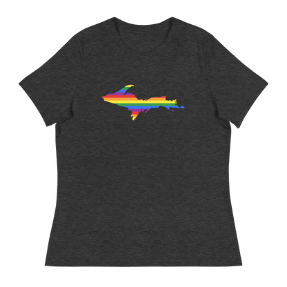 Michigan Upper Peninsula T-Shirt (w/ UP Pride Outline) | Women's Relaxed Fit