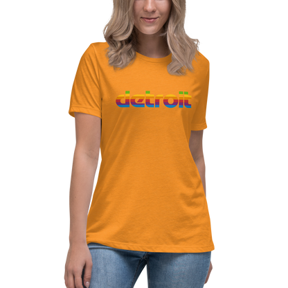 'Detroit' T-Shirt (1980s Pomaceous Computer Parody) | Women's Relaxed Fit