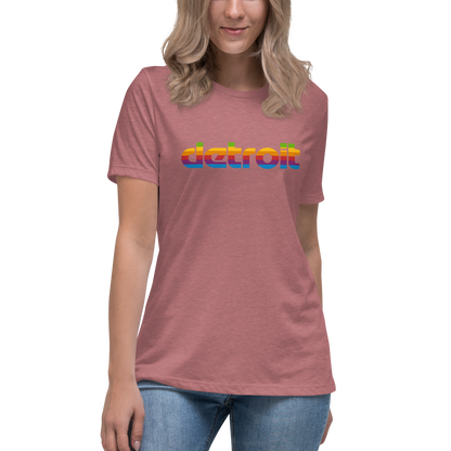 'Detroit' T-Shirt (1980s Pomaceous Computer Parody) | Women's Relaxed Fit