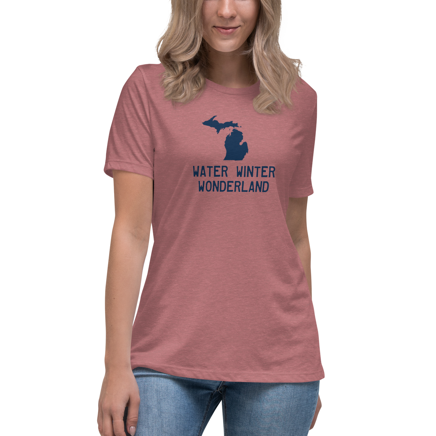 'Winter Water Wonderland' Michigan T-Shirt | Women's Relaxed Fit