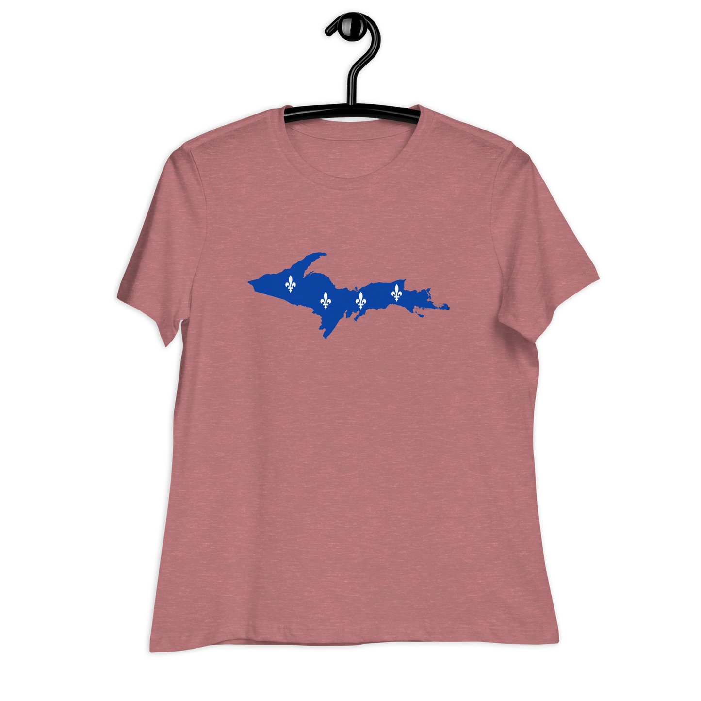 Michigan Upper Peninsula T-Shirt (w/ UP Quebec Flag Outline) | Women's Relaxed Fit