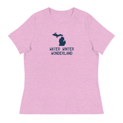 'Winter Water Wonderland' Michigan T-Shirt | Women's Relaxed Fit