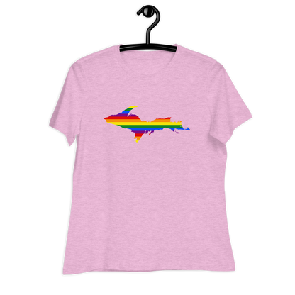 Michigan Upper Peninsula T-Shirt (w/ UP Pride Outline) | Women's Relaxed Fit