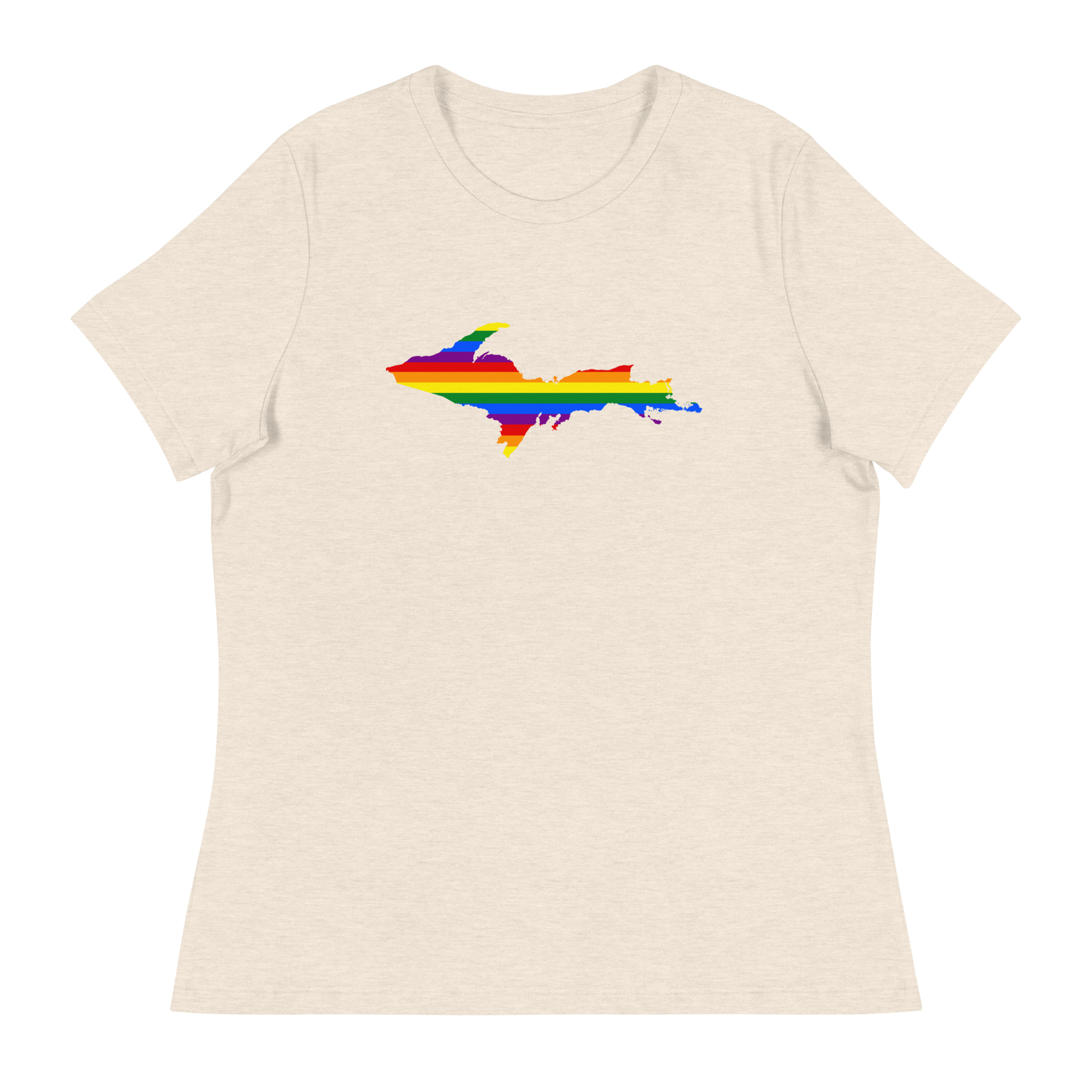 Michigan Upper Peninsula T-Shirt (w/ UP Pride Outline) | Women's Relaxed Fit