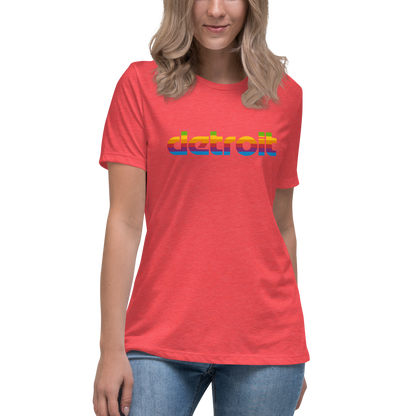 'Detroit' T-Shirt (1980s Pomaceous Computer Parody) | Women's Relaxed Fit