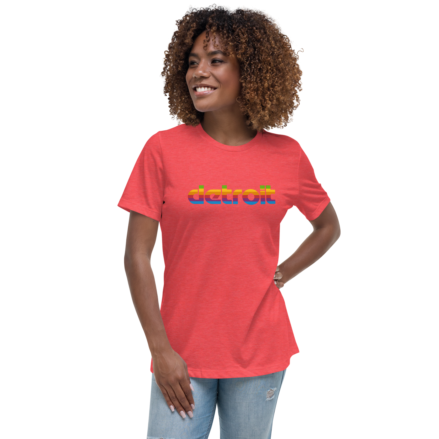 'Detroit' T-Shirt (1980s Pomaceous Computer Parody) | Women's Relaxed Fit