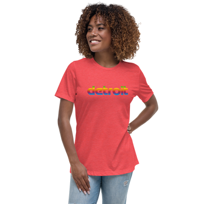 'Detroit' T-Shirt (1980s Pomaceous Computer Parody) | Women's Relaxed Fit