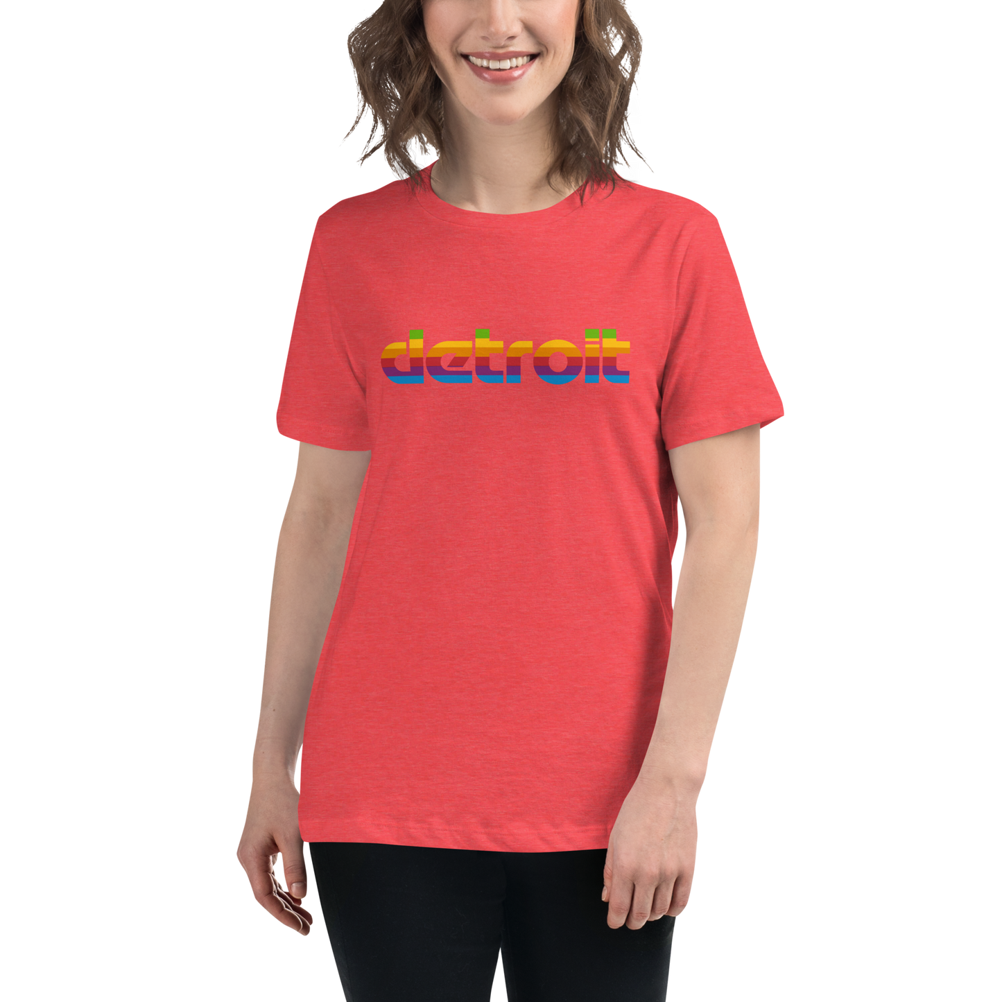 'Detroit' T-Shirt (1980s Pomaceous Computer Parody) | Women's Relaxed Fit