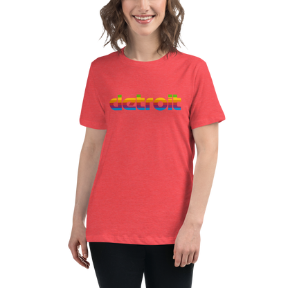 'Detroit' T-Shirt (1980s Pomaceous Computer Parody) | Women's Relaxed Fit