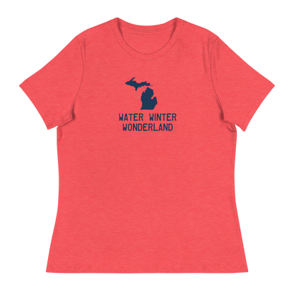 'Winter Water Wonderland' Michigan T-Shirt | Women's Relaxed Fit