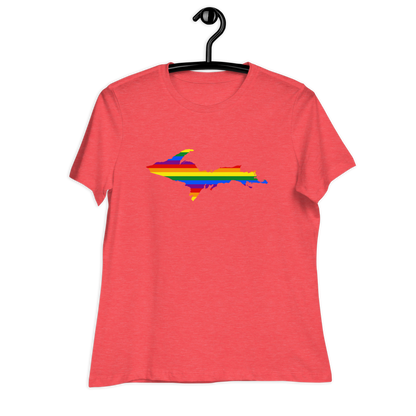 Michigan Upper Peninsula T-Shirt (w/ UP Pride Outline) | Women's Relaxed Fit