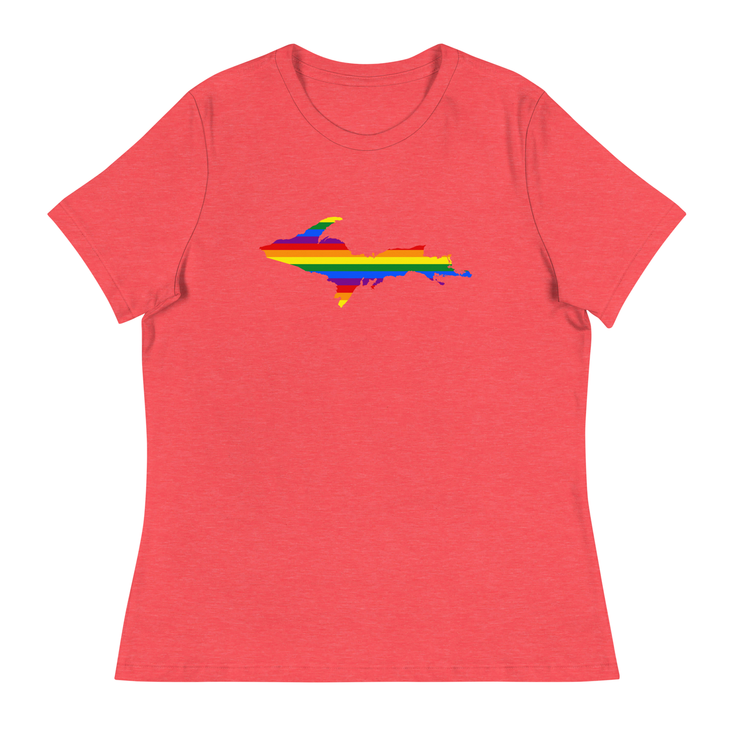 Michigan Upper Peninsula T-Shirt (w/ UP Pride Outline) | Women's Relaxed Fit