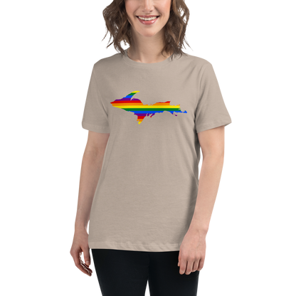 Michigan Upper Peninsula T-Shirt (w/ UP Pride Outline) | Women's Relaxed Fit