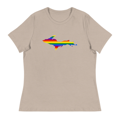Michigan Upper Peninsula T-Shirt (w/ UP Pride Outline) | Women's Relaxed Fit