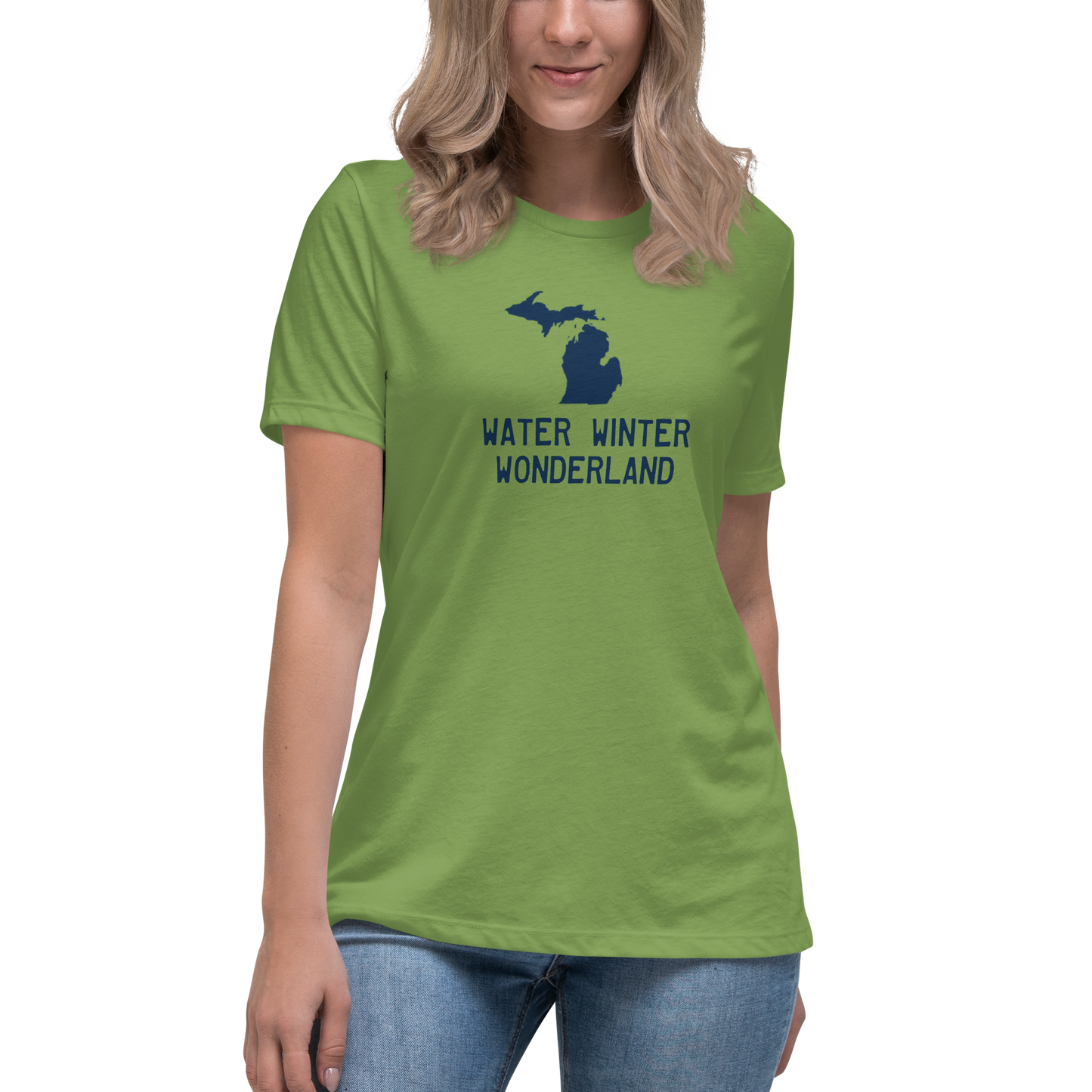 'Winter Water Wonderland' Michigan T-Shirt | Women's Relaxed Fit