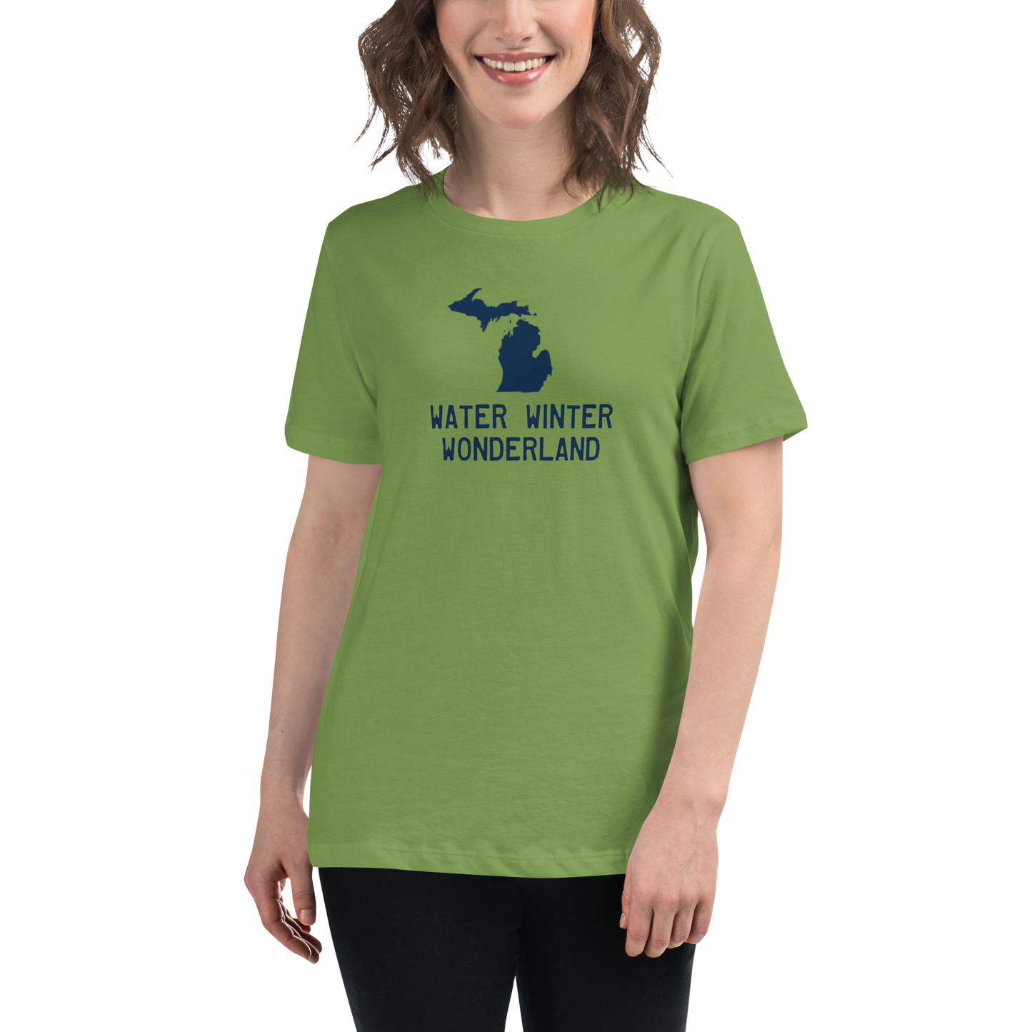 'Winter Water Wonderland' Michigan T-Shirt | Women's Relaxed Fit