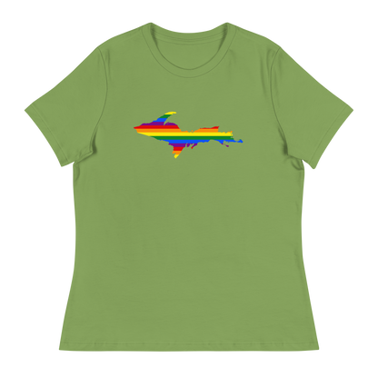 Michigan Upper Peninsula T-Shirt (w/ UP Pride Outline) | Women's Relaxed Fit