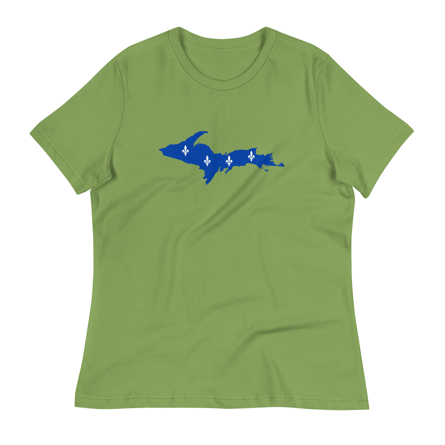 Michigan Upper Peninsula T-Shirt (w/ UP Quebec Flag Outline) | Women's Relaxed Fit