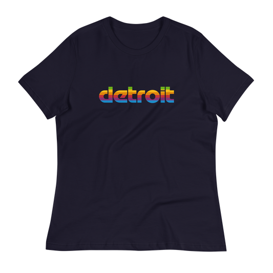 'Detroit' T-Shirt (1980s Pomaceous Computer Parody) | Women's Relaxed Fit