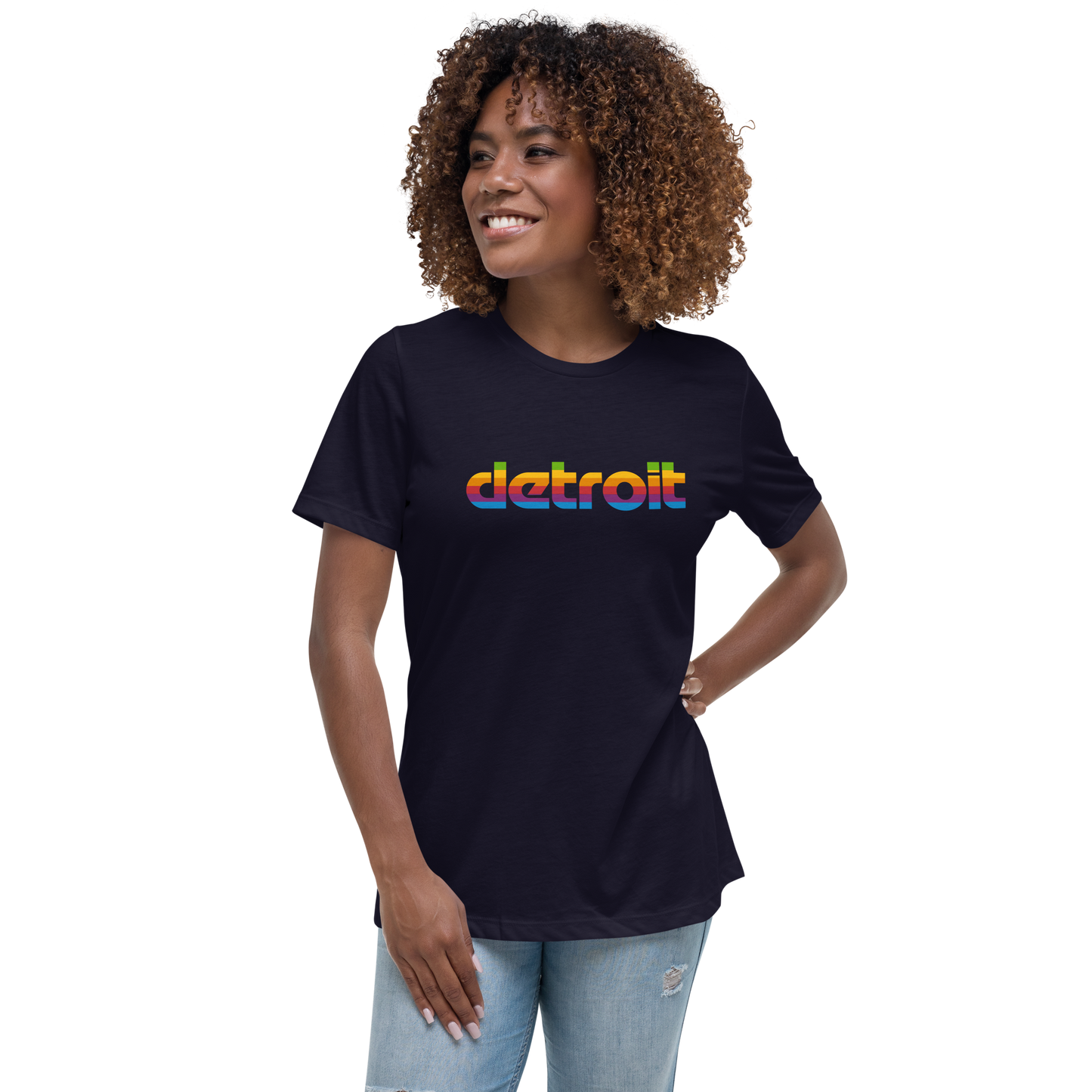 'Detroit' T-Shirt (1980s Pomaceous Computer Parody) | Women's Relaxed Fit