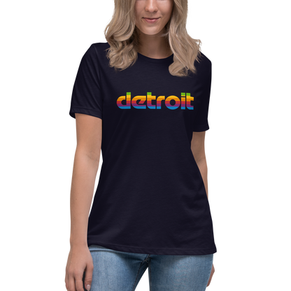 'Detroit' T-Shirt (1980s Pomaceous Computer Parody) | Women's Relaxed Fit