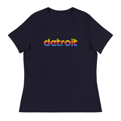 'Detroit' T-Shirt (1980s Pomaceous Computer Parody) | Women's Relaxed Fit