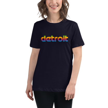 'Detroit' T-Shirt (1980s Pomaceous Computer Parody) | Women's Relaxed Fit