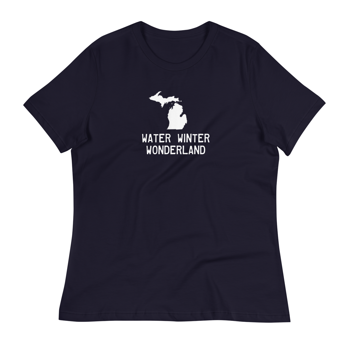 'Winter Water Wonderland' Michigan T-Shirt | Women's Relaxed Fit