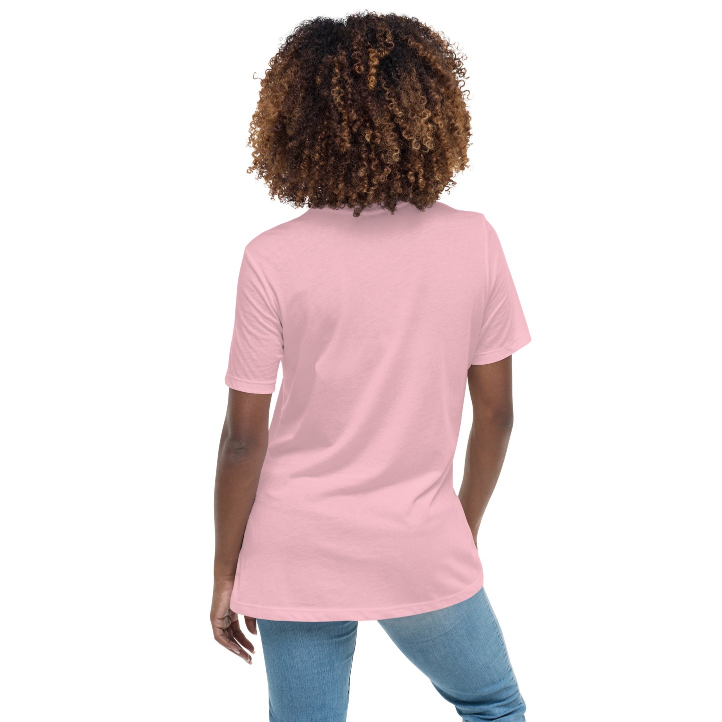 Michigan Upper Peninsula T-Shirt (w/ Pink UP Outline) | Women's Relaxed Fit