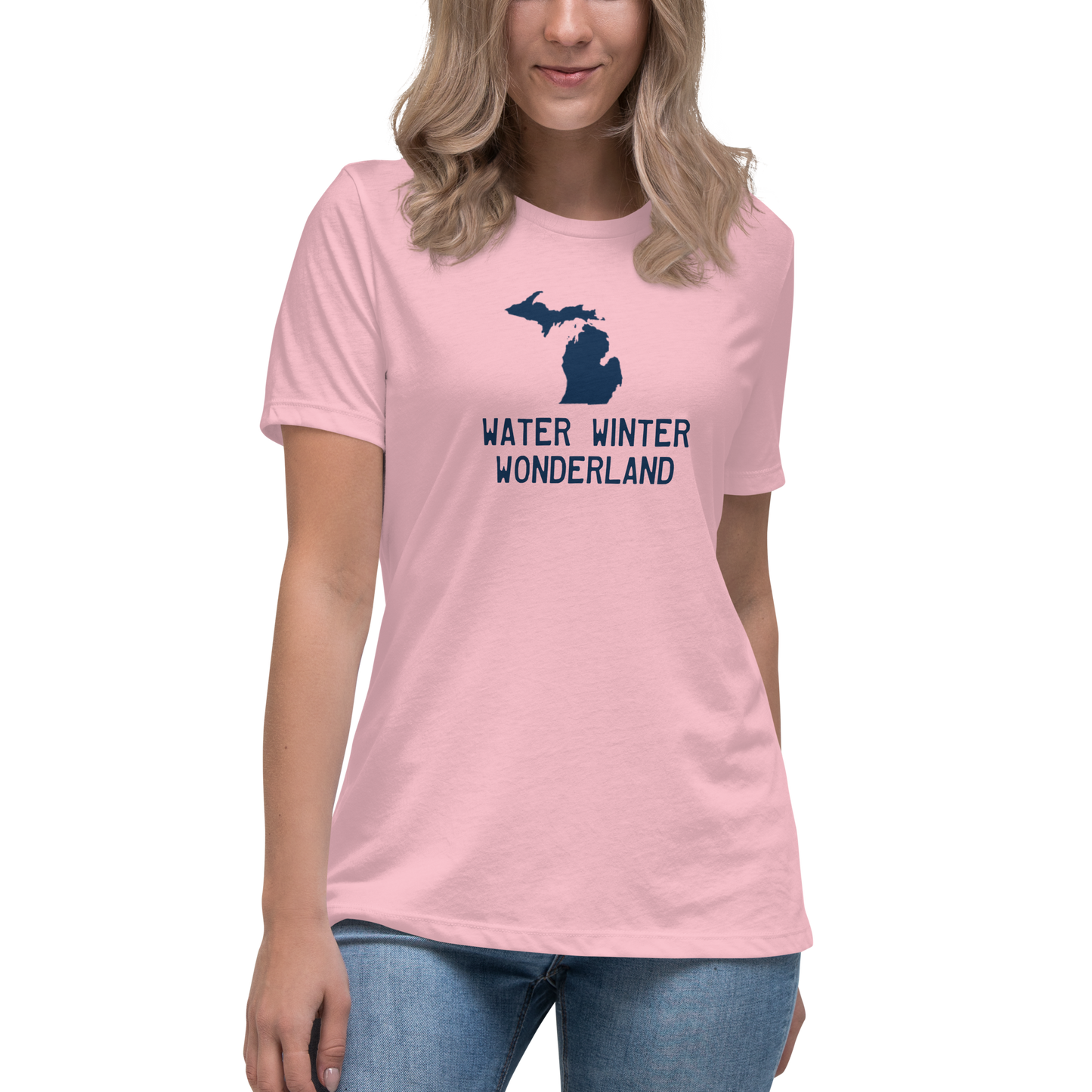 'Winter Water Wonderland' Michigan T-Shirt | Women's Relaxed Fit