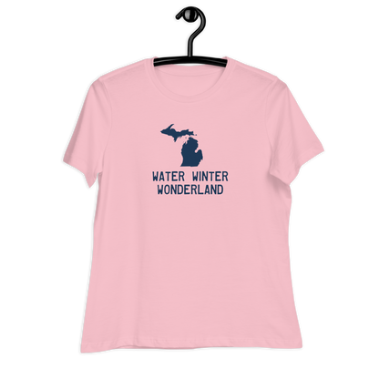 'Winter Water Wonderland' Michigan T-Shirt | Women's Relaxed Fit