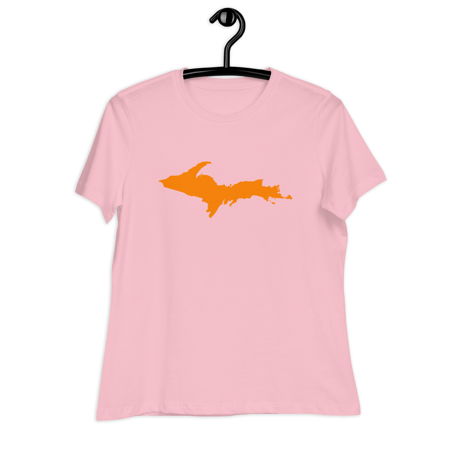 Michigan Upper Peninsula T-Shirts (w/ Orange UP Outline) | Women's Relaxed Fit