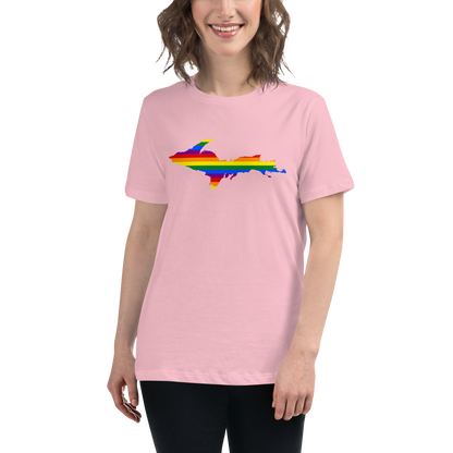 Michigan Upper Peninsula T-Shirt (w/ UP Pride Outline) | Women's Relaxed Fit