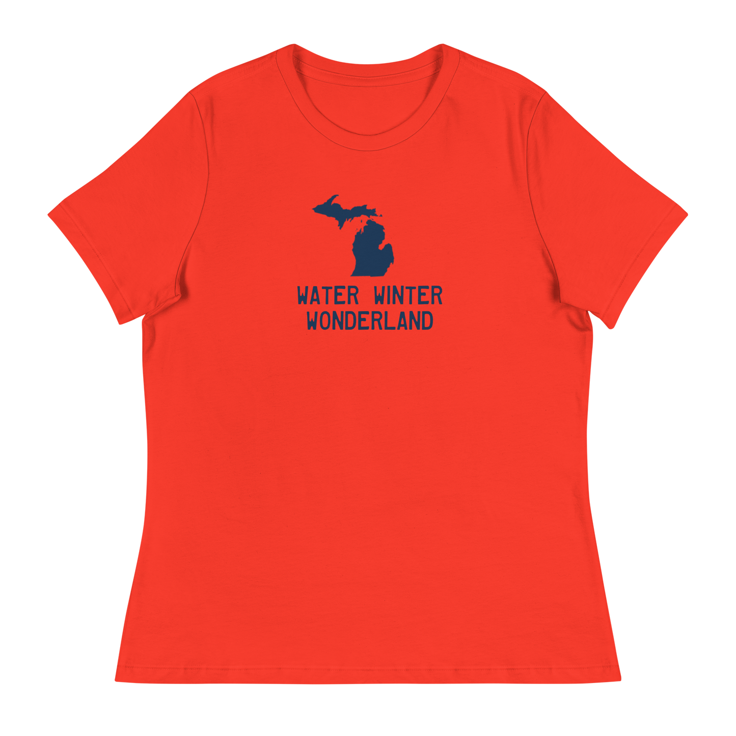 'Winter Water Wonderland' Michigan T-Shirt | Women's Relaxed Fit