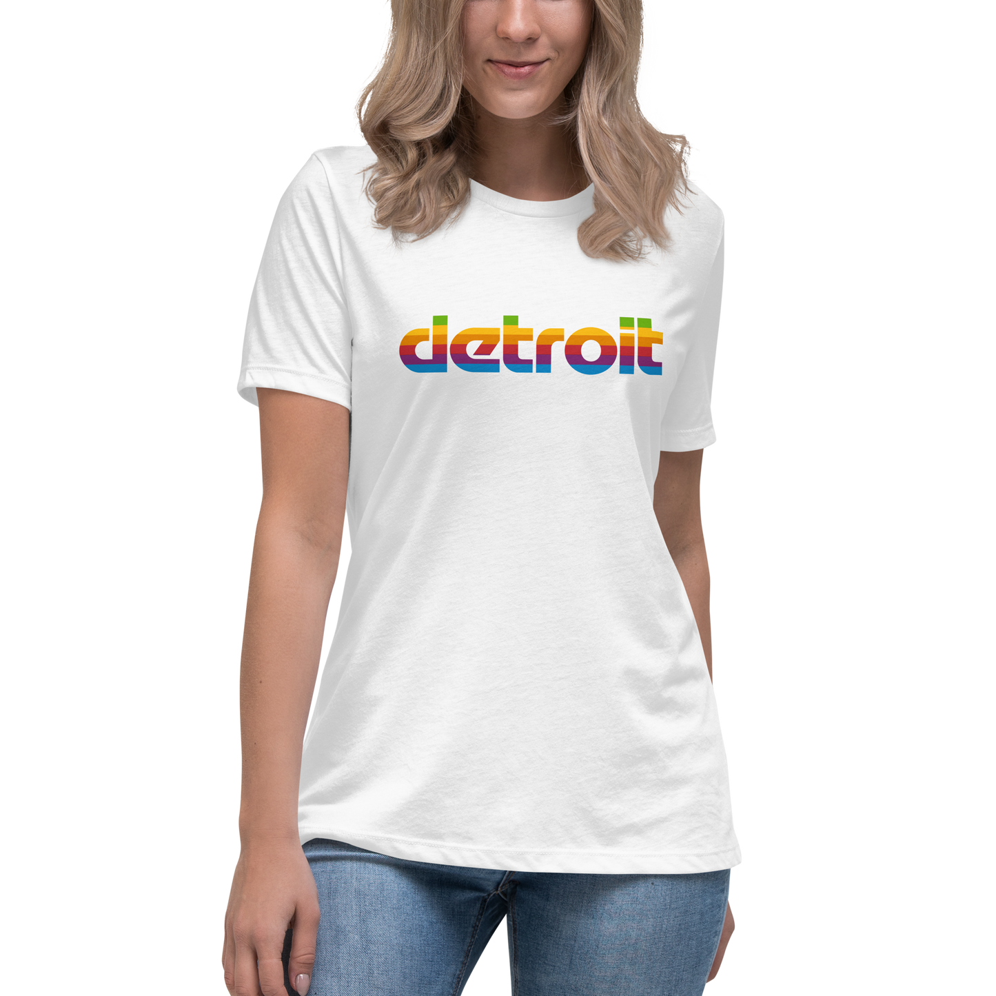 'Detroit' T-Shirt (1980s Pomaceous Computer Parody) | Women's Relaxed Fit