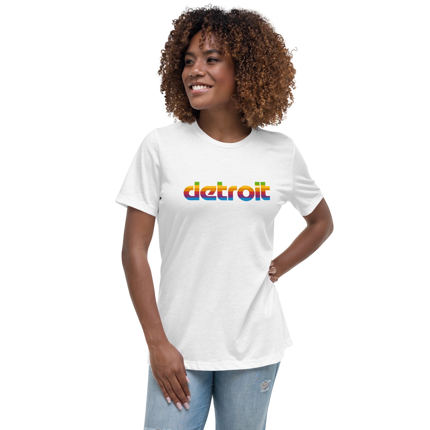 'Detroit' T-Shirt (1980s Pomaceous Computer Parody) | Women's Relaxed Fit