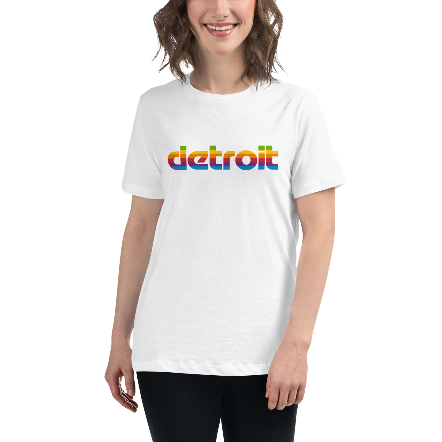 'Detroit' T-Shirt (1980s Pomaceous Computer Parody) | Women's Relaxed Fit