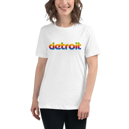 'Detroit' T-Shirt (1980s Pomaceous Computer Parody) | Women's Relaxed Fit