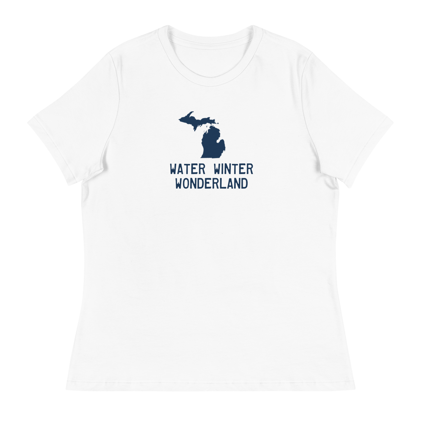 'Winter Water Wonderland' Michigan T-Shirt | Women's Relaxed Fit