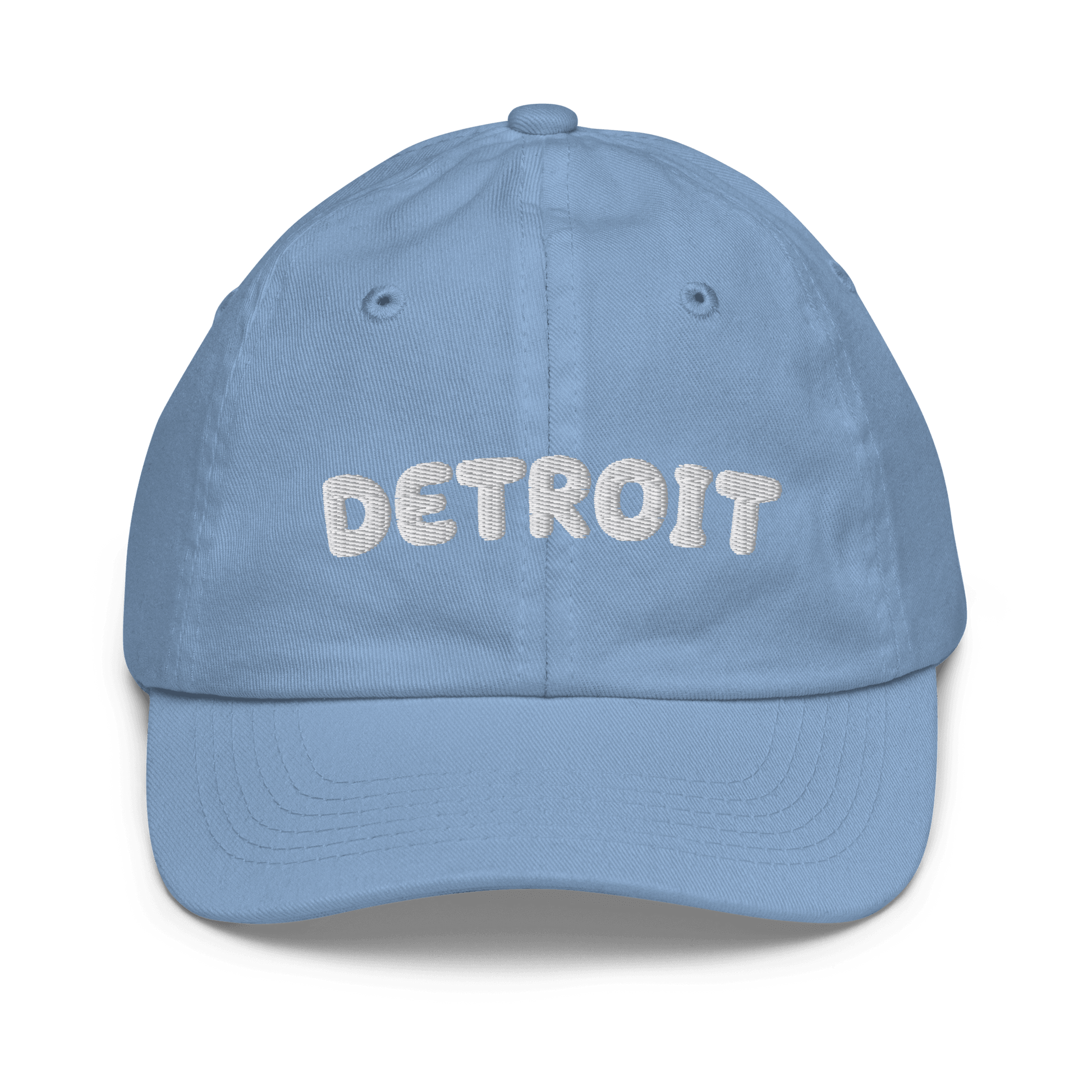 'Detroit' Youth Baseball Cap (Kid's Font) - Circumspice Michigan