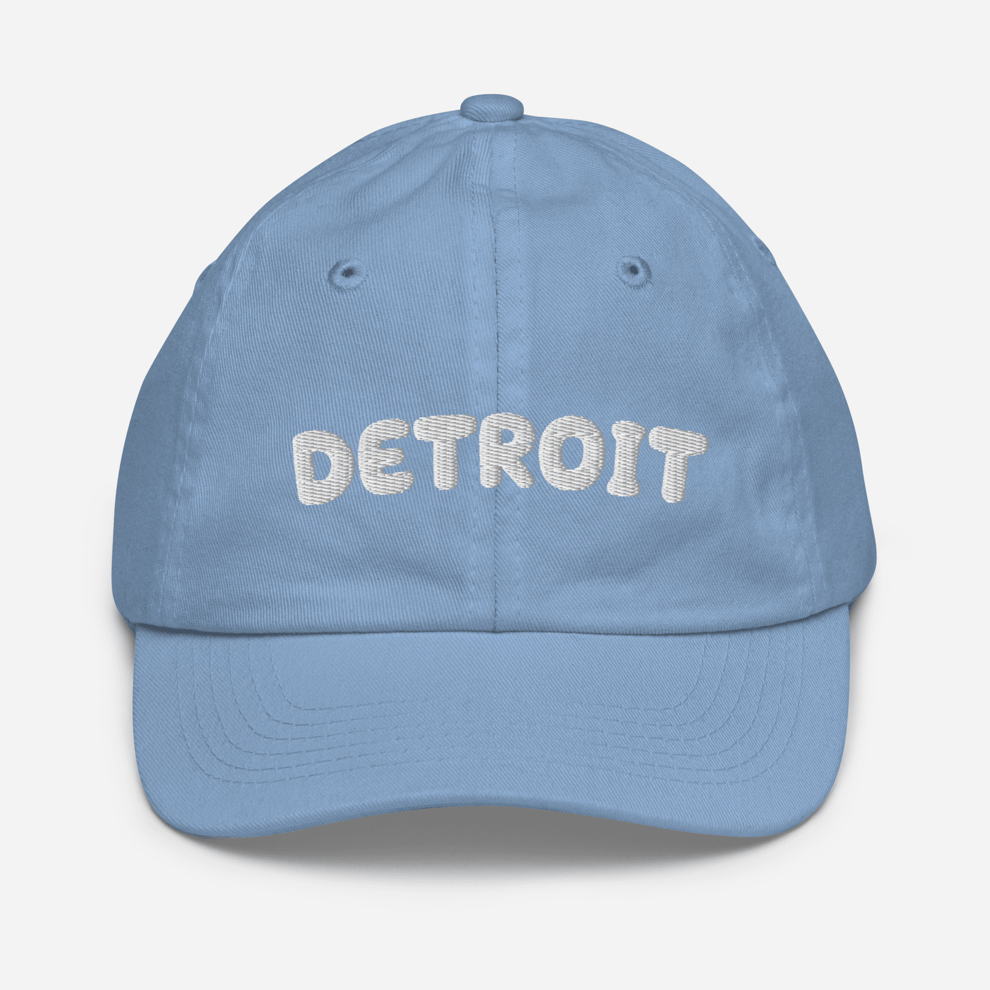 'Detroit' Youth Baseball Cap (Kid's Font) - Circumspice Michigan