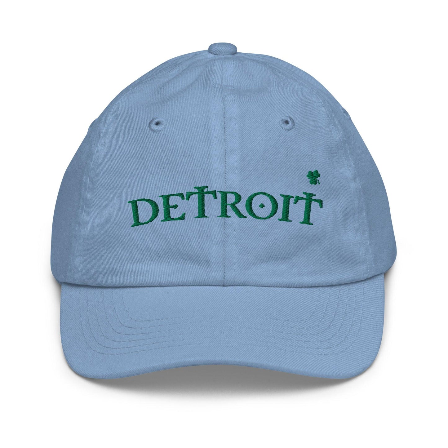 'Detroit' Youth Baseball Cap (Irish Font w/Shamrock) - Circumspice Michigan