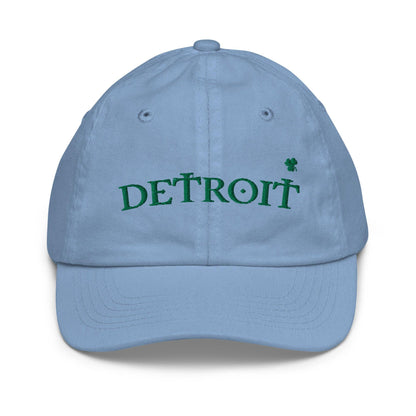 'Detroit' Youth Baseball Cap (Irish Font w/Shamrock) - Circumspice Michigan