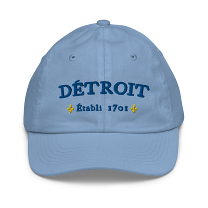 'Détroit Établi 1701' Youth Baseball Cap - Circumspice Michigan