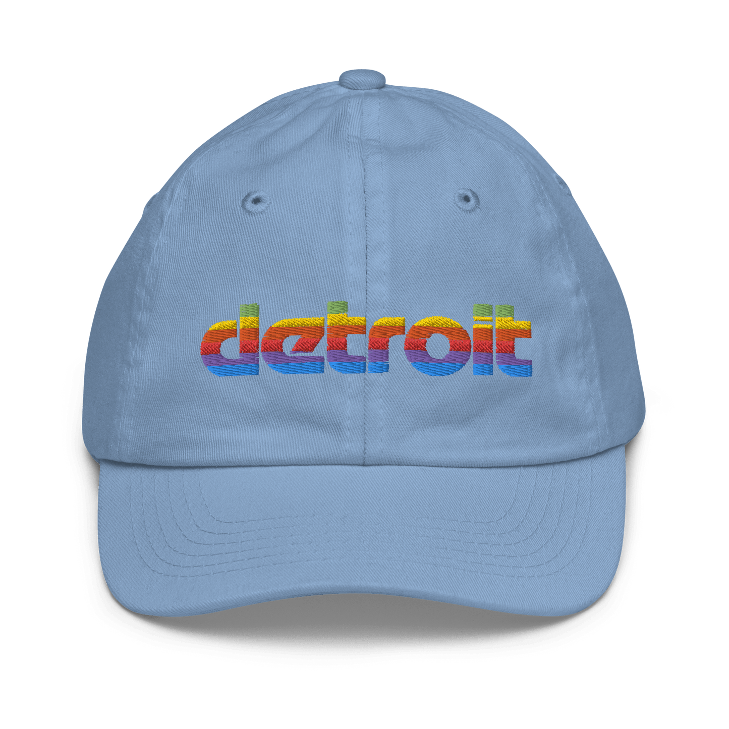 'Detroit' Youth Baseball Cap (Pomaceous 1980s Computer Parody) - Circumspice Michigan