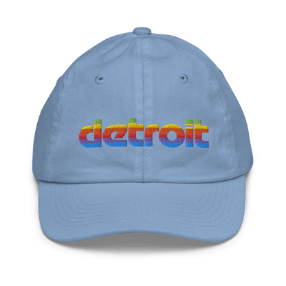 'Detroit' Youth Baseball Cap (Pomaceous 1980s Computer Parody) - Circumspice Michigan