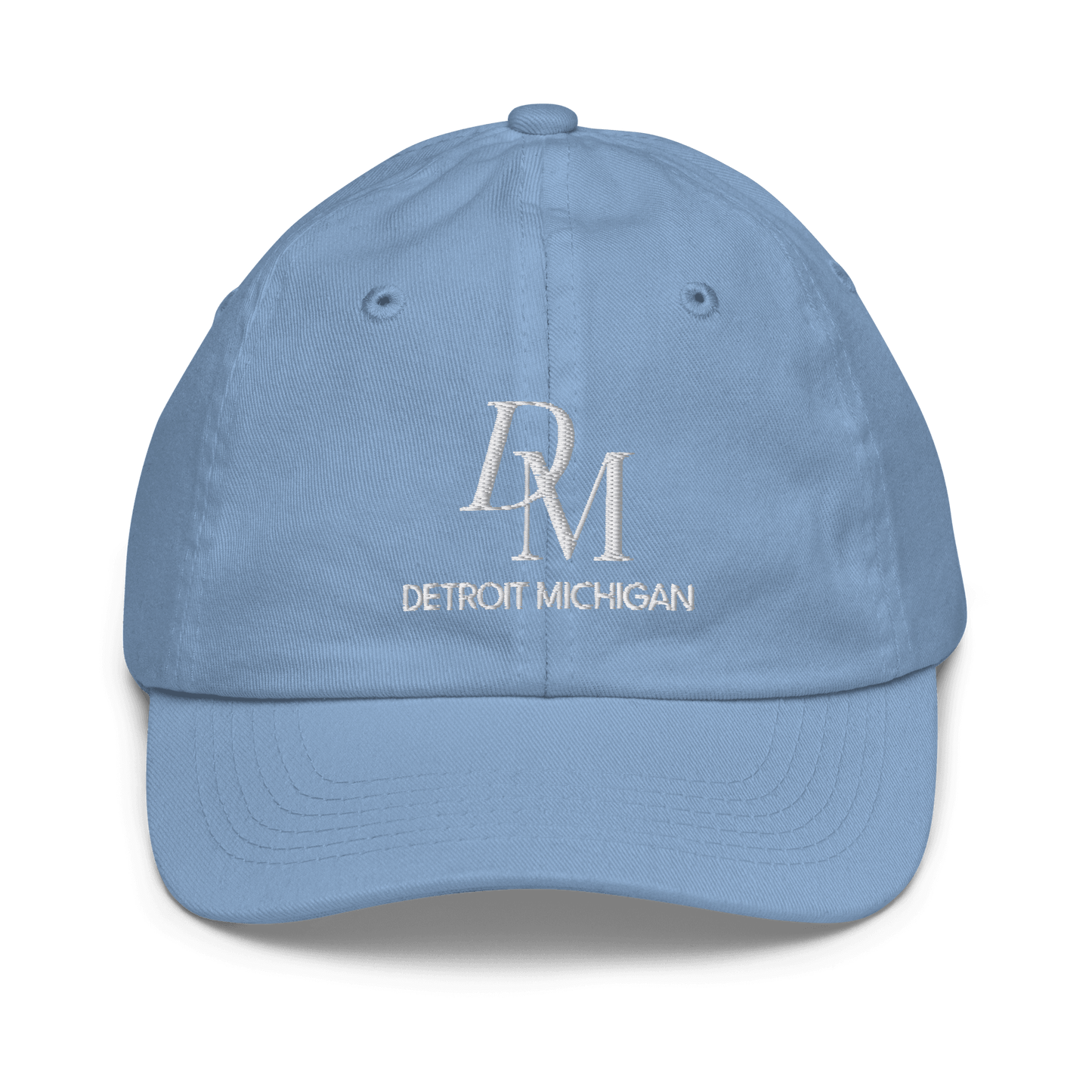 'DM Detroit Michigan' Youth Baseball Cap (Luxury Goods Parody) - Circumspice Michigan