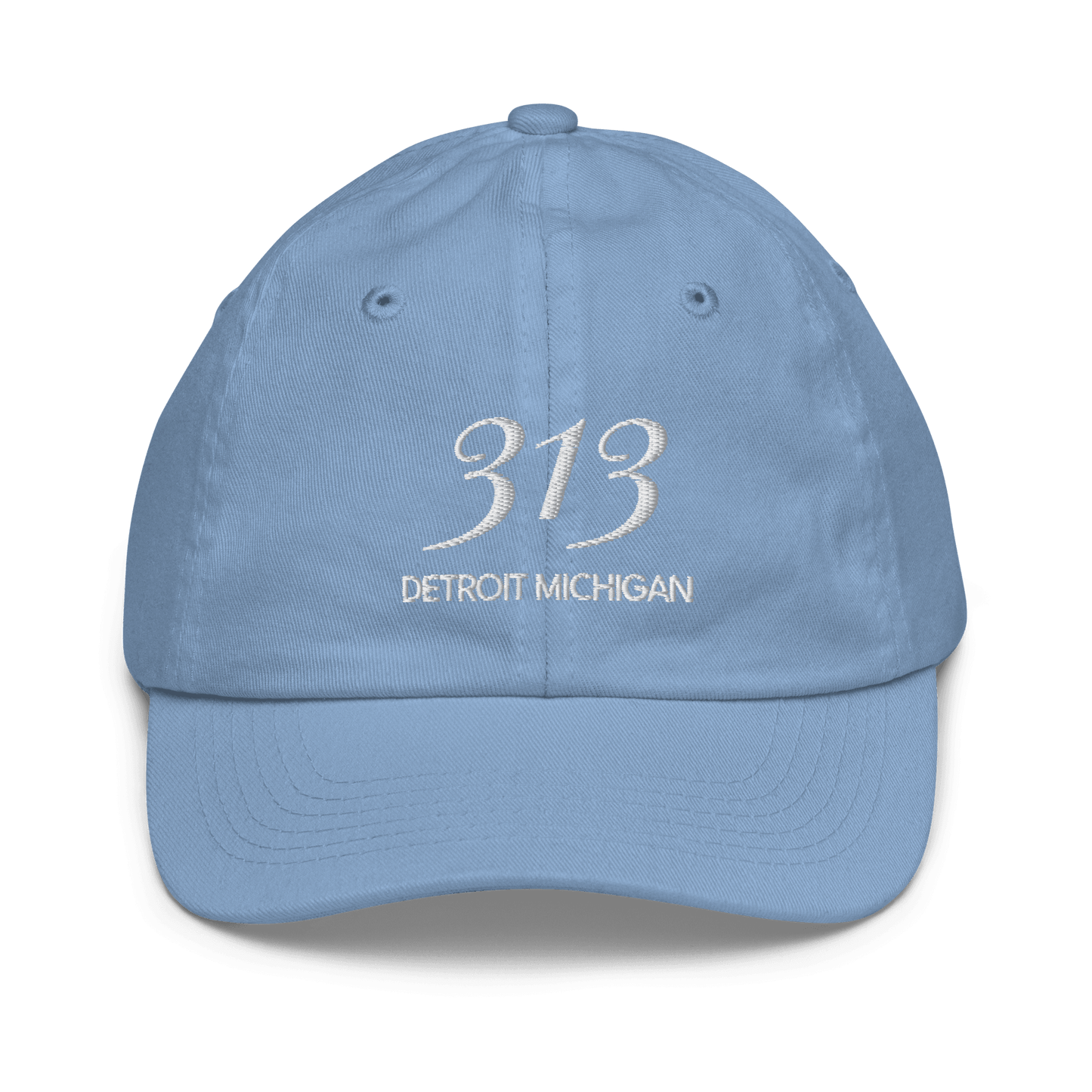 '313 Detroit Michigan' Youth Baseball Cap - Circumspice Michigan